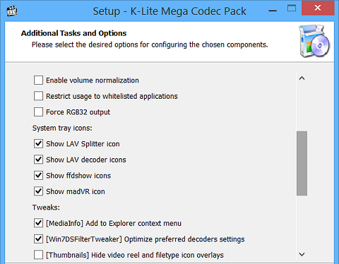 Download phần mềm K-Lite Mega Codec Pack 12.5.5