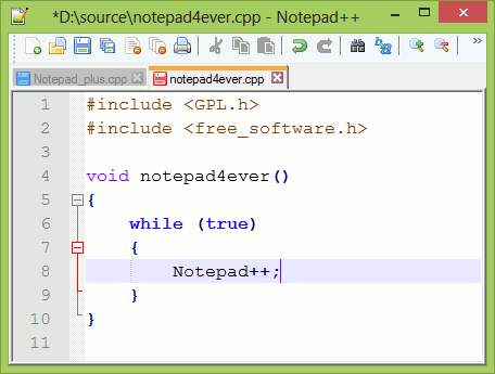 Notepad++ 7.5.1 - phần mềm soạn thảo + lập trình ngôn ngữ