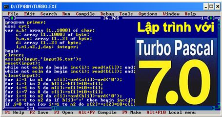 [Pascal] Giới thiệu lập trình Pascal + Turbo Pascal