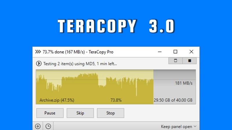 Tera Copy 3.0 - Phần mềm tăng tốc độ copy file 2017